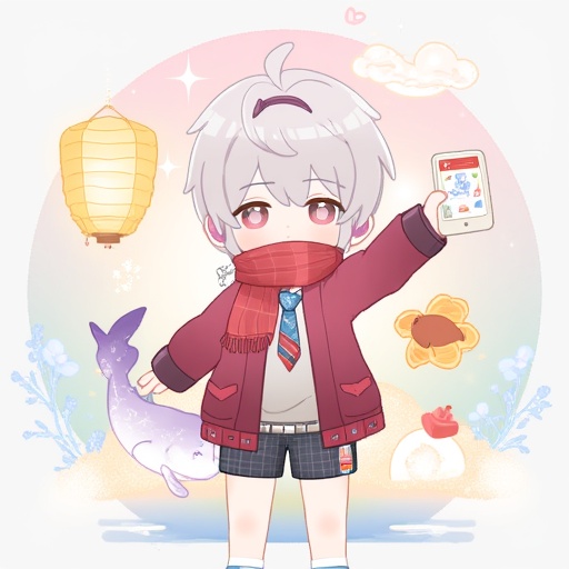 red scarf,  cellphone,  cloud on Tensor.Art
