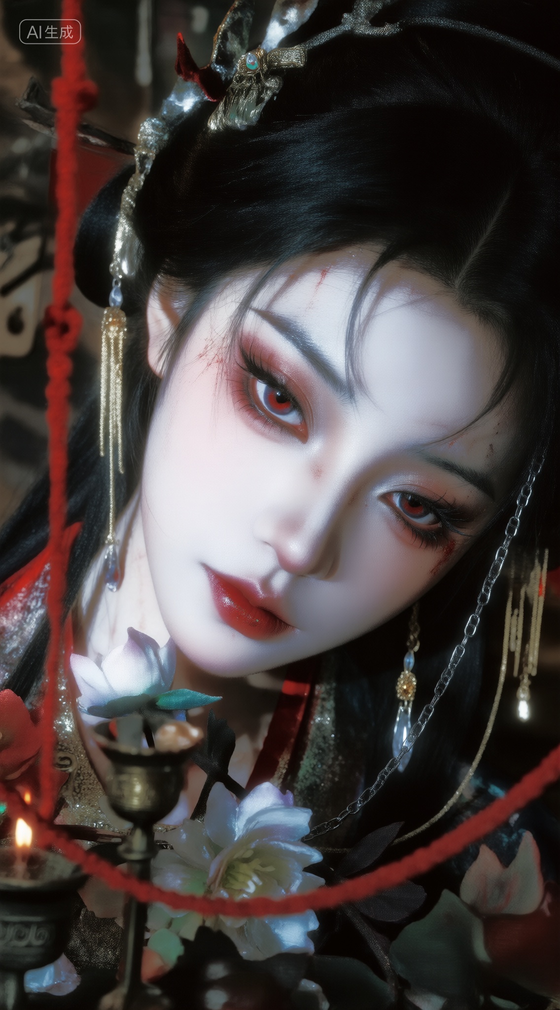 超写实写真摄影,  动漫人物cos,  强烈的明暗对比 on Tensor.Art