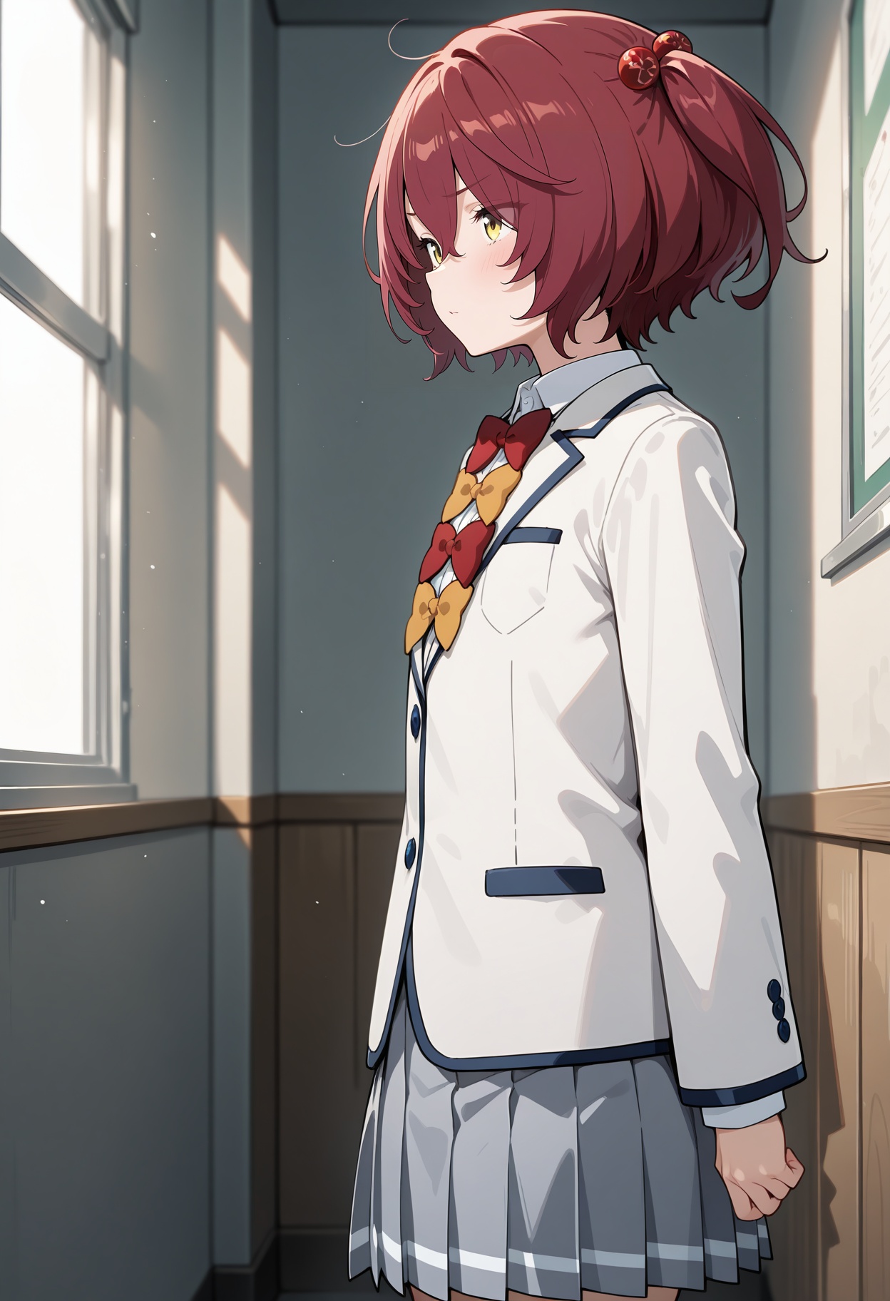 aakomari,  short hair,  red hair on Tensor.Art