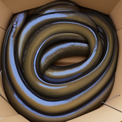 out of frame,  no humans,  Four eels on Tensor.Art