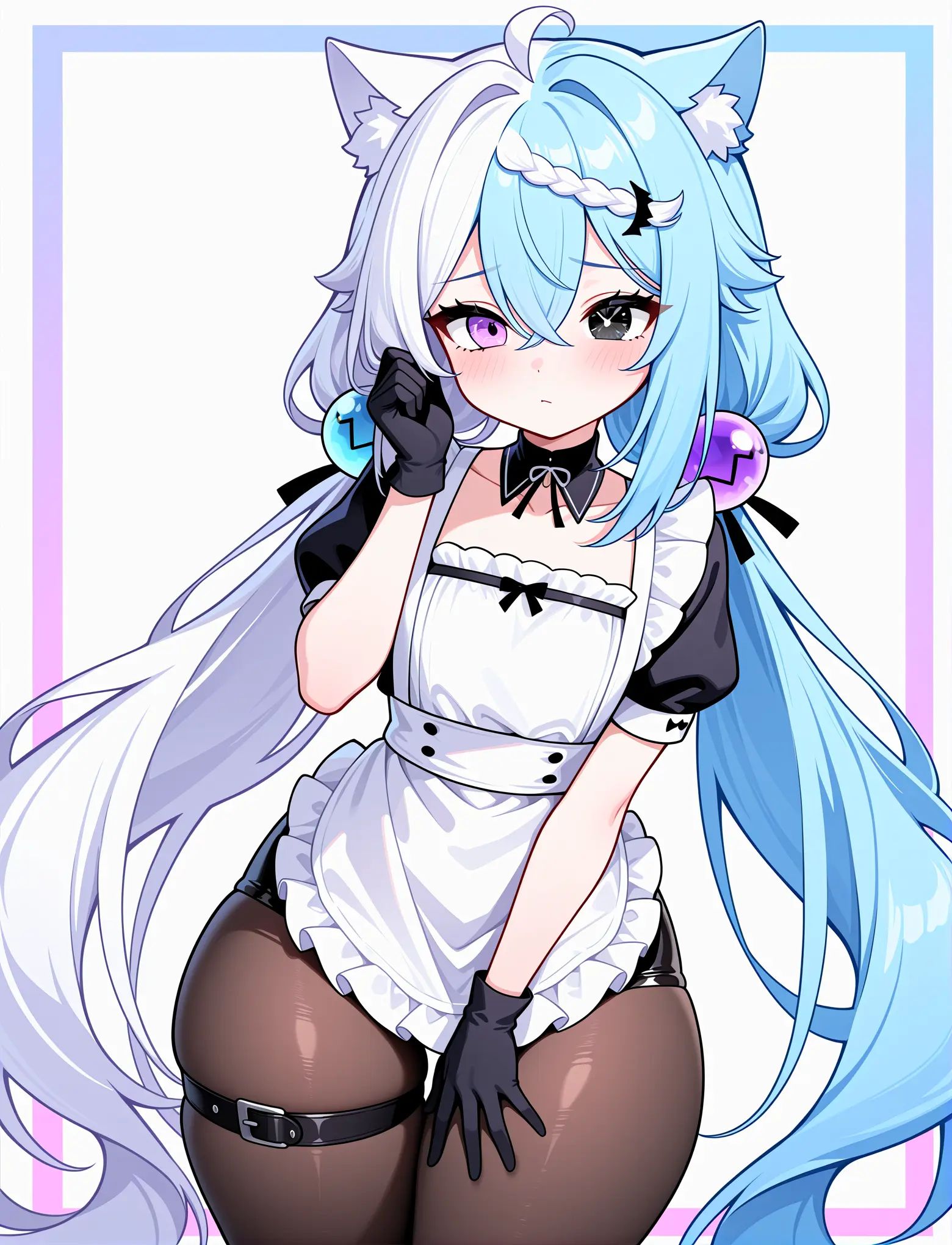 1girl,  solo,  thick thighs on Tensor.Art