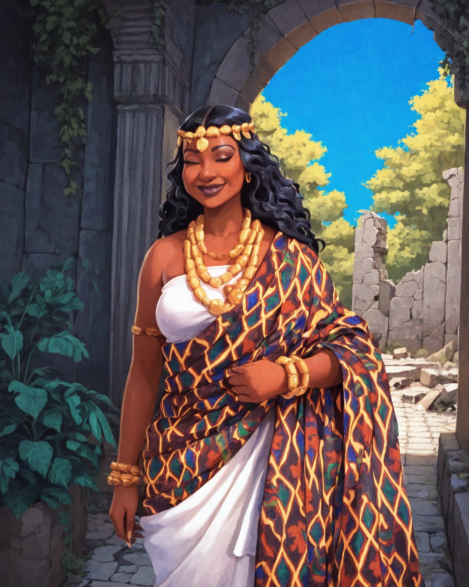 1girl,  black woman,  solo on Tensor.Art