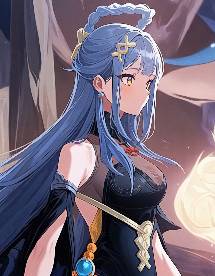 yuexlillus 1girl,  solo,  long hair on Tensor.Art