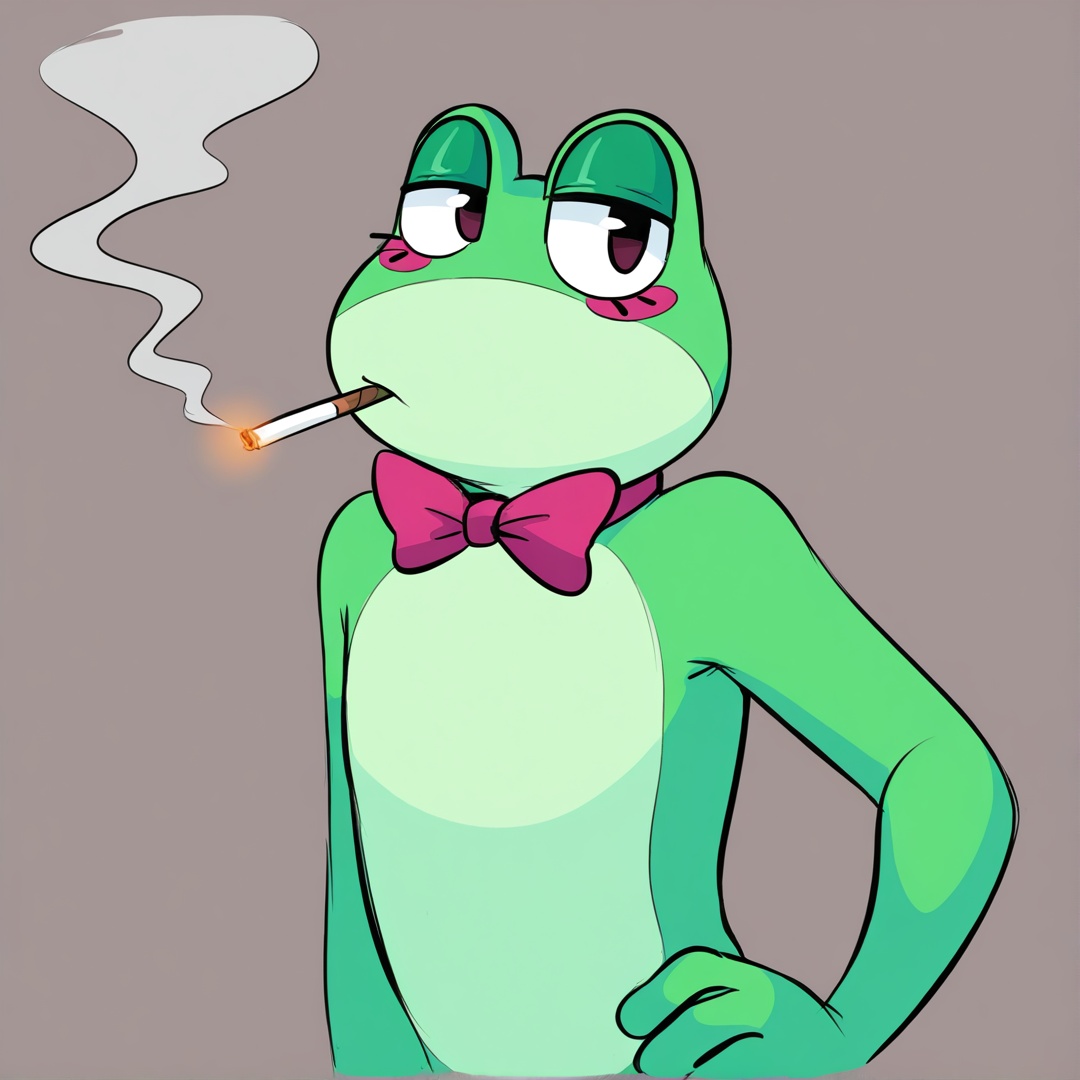ribbit,  solo,  bowtie on Tensor.Art