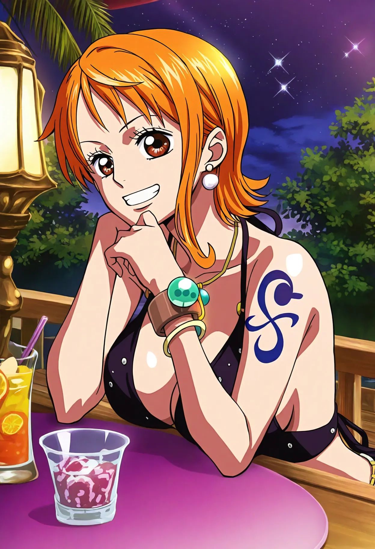 1girl,  solo,  nami_\(one_piece\) on Tensor.Art