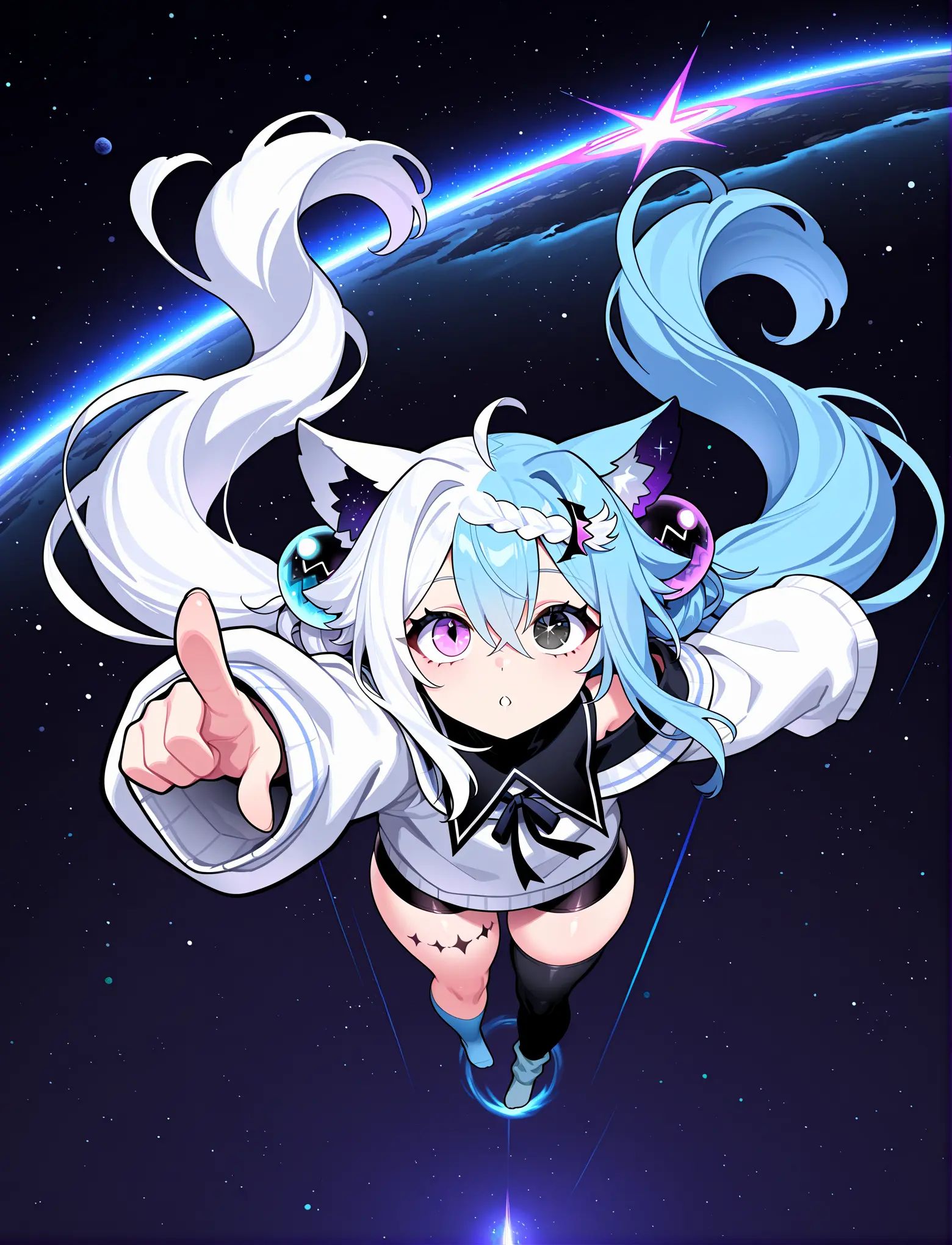 1girl,  solo,  space on Tensor.Art