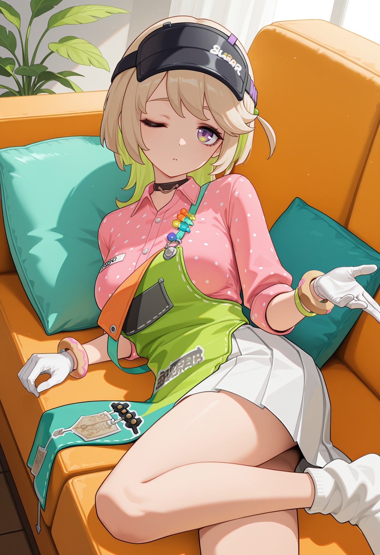 coco \(zenless zone zero\),  solo,  one eye closed on Tensor.Art