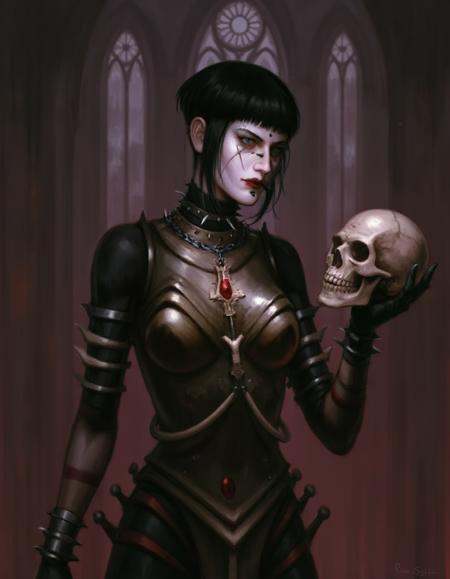kibellah woman,  short hair,  gloves on Tensor.Art