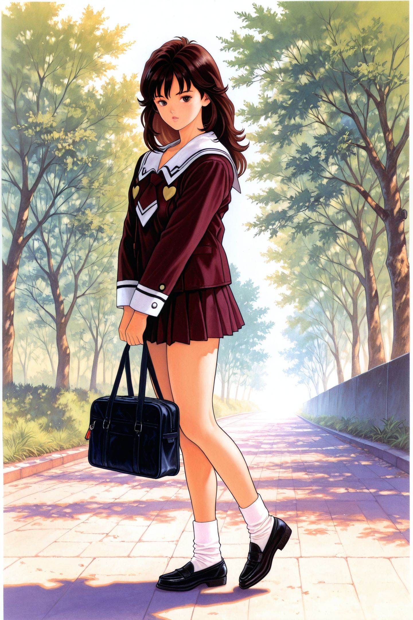 Katsura Masakazu Style,  Tomoko Saeki,  1girl on Tensor.Art