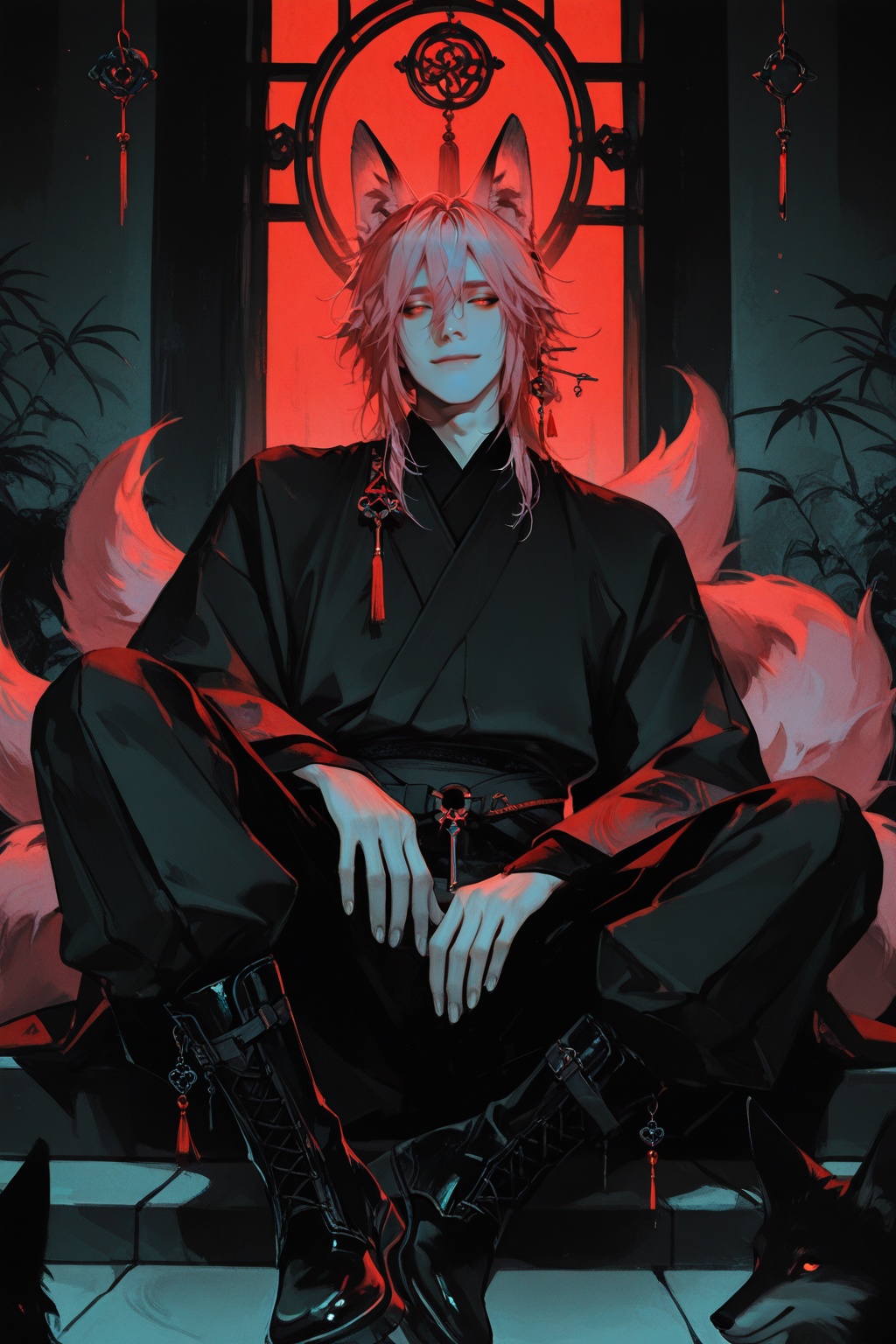 1boy,  male_focus,  animal_ears on Tensor.Art