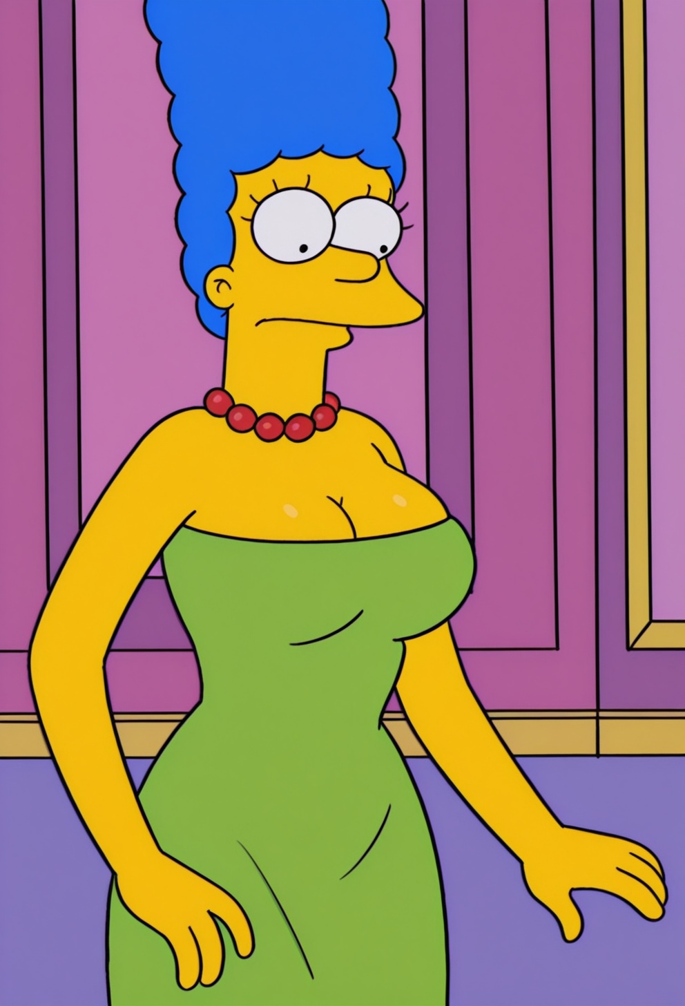 zzmargesimpsonzz,  1girl,  blue hair on Tensor.Art