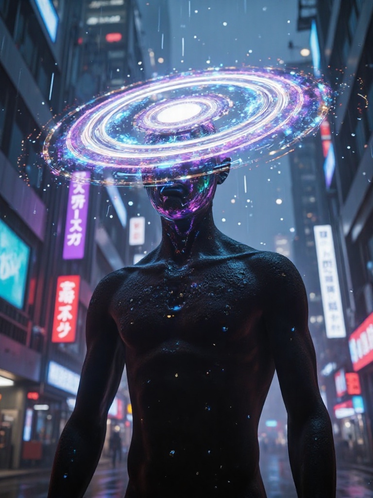 This is a digital artwork,  likely created using CGI,  depicting an ethereal on Tensor.Art