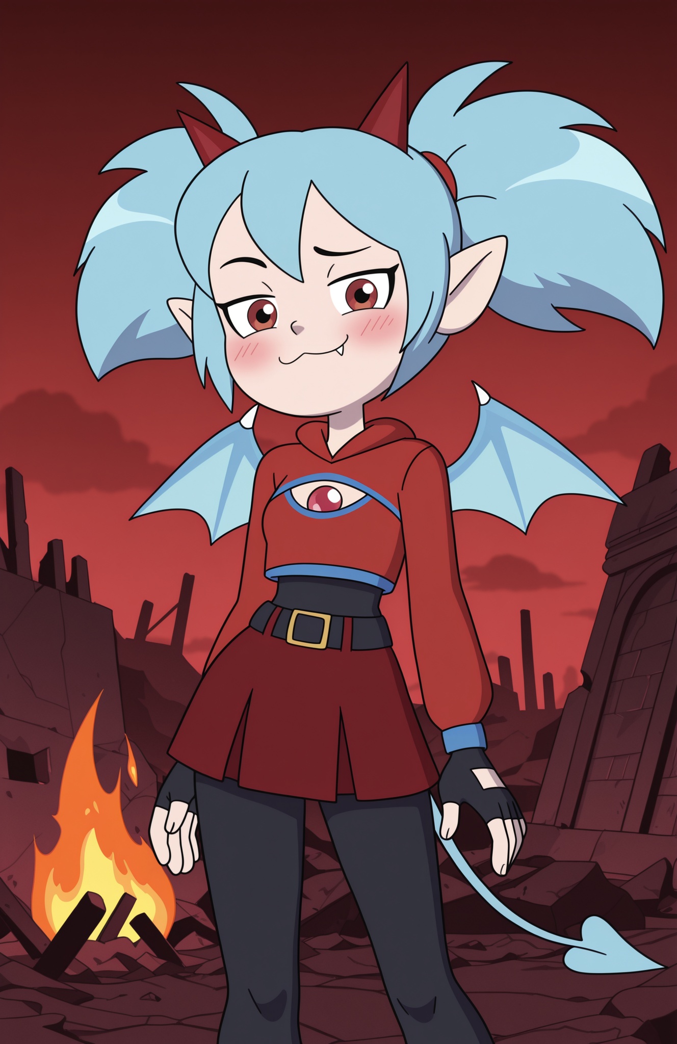 1girl,  solo,  ruins on Tensor.Art