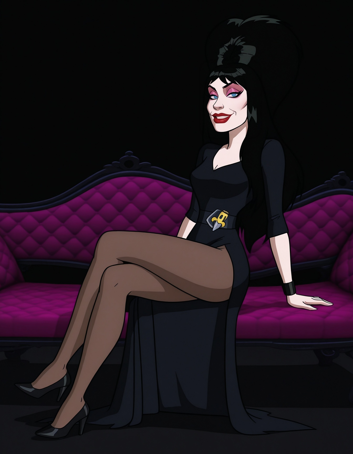 xelvirax,  black hair,  long hair on Tensor.Art