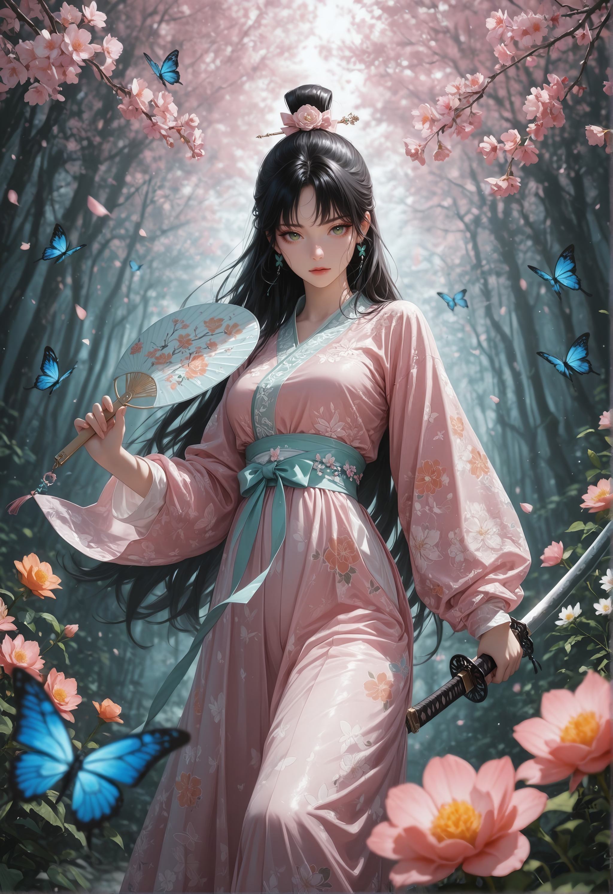 IllusP0s,  cowboy shot,  1girl on Tensor.Art