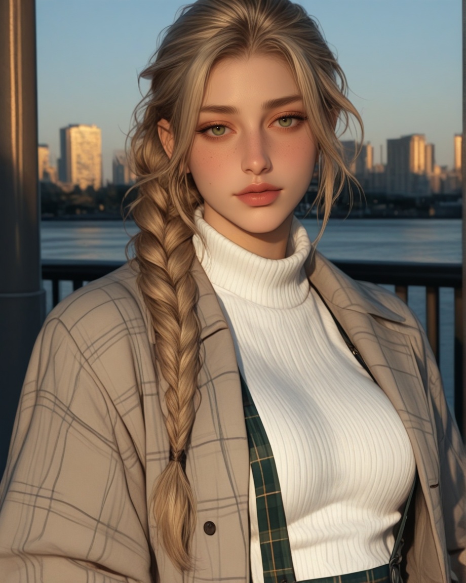 mature,  1girl,  freckles on Tensor.Art