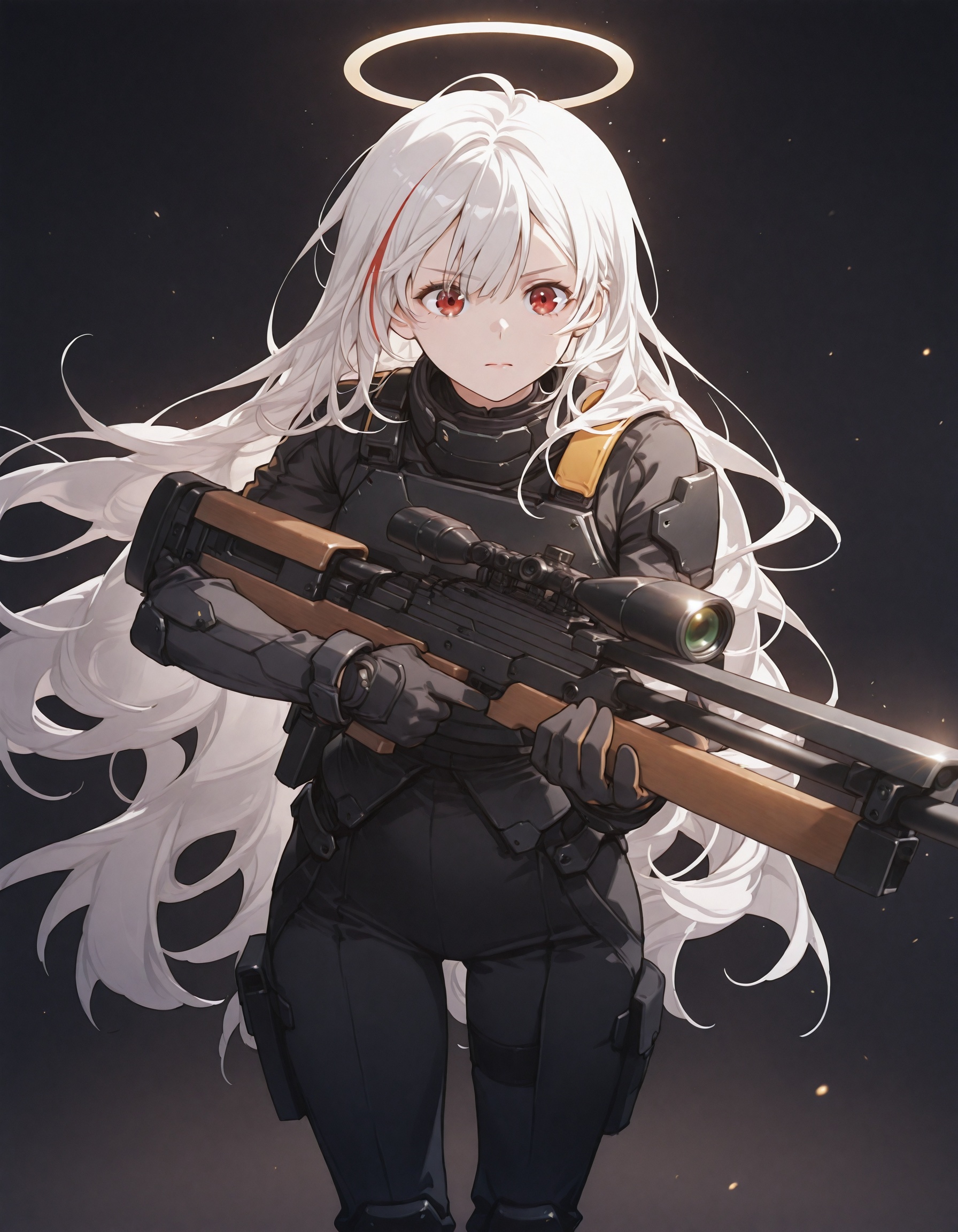 1girl,  white hair,  multicolored hair on Tensor.Art
