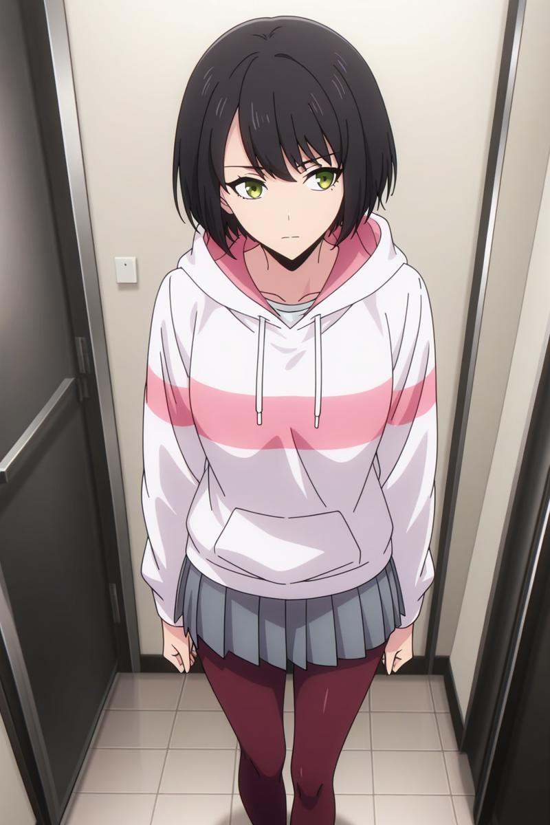 sl-songyi,  green eyes,  short hair on Tensor.Art