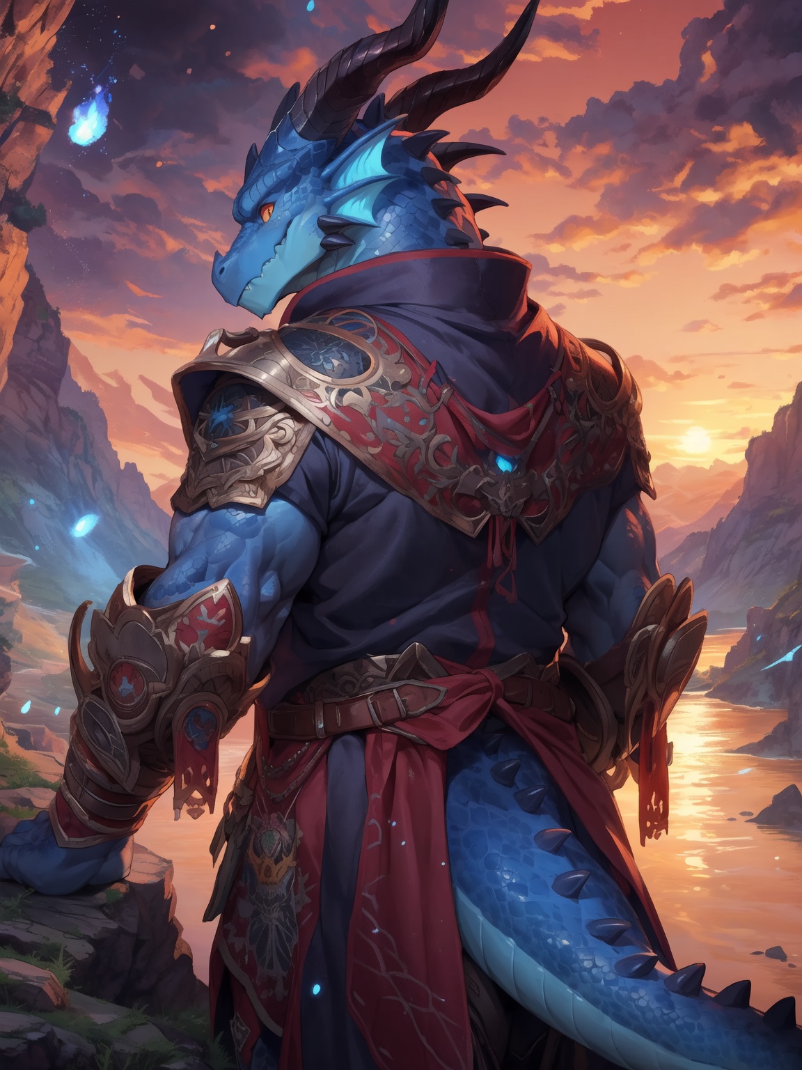 solo,  male,  mature male on Tensor.Art