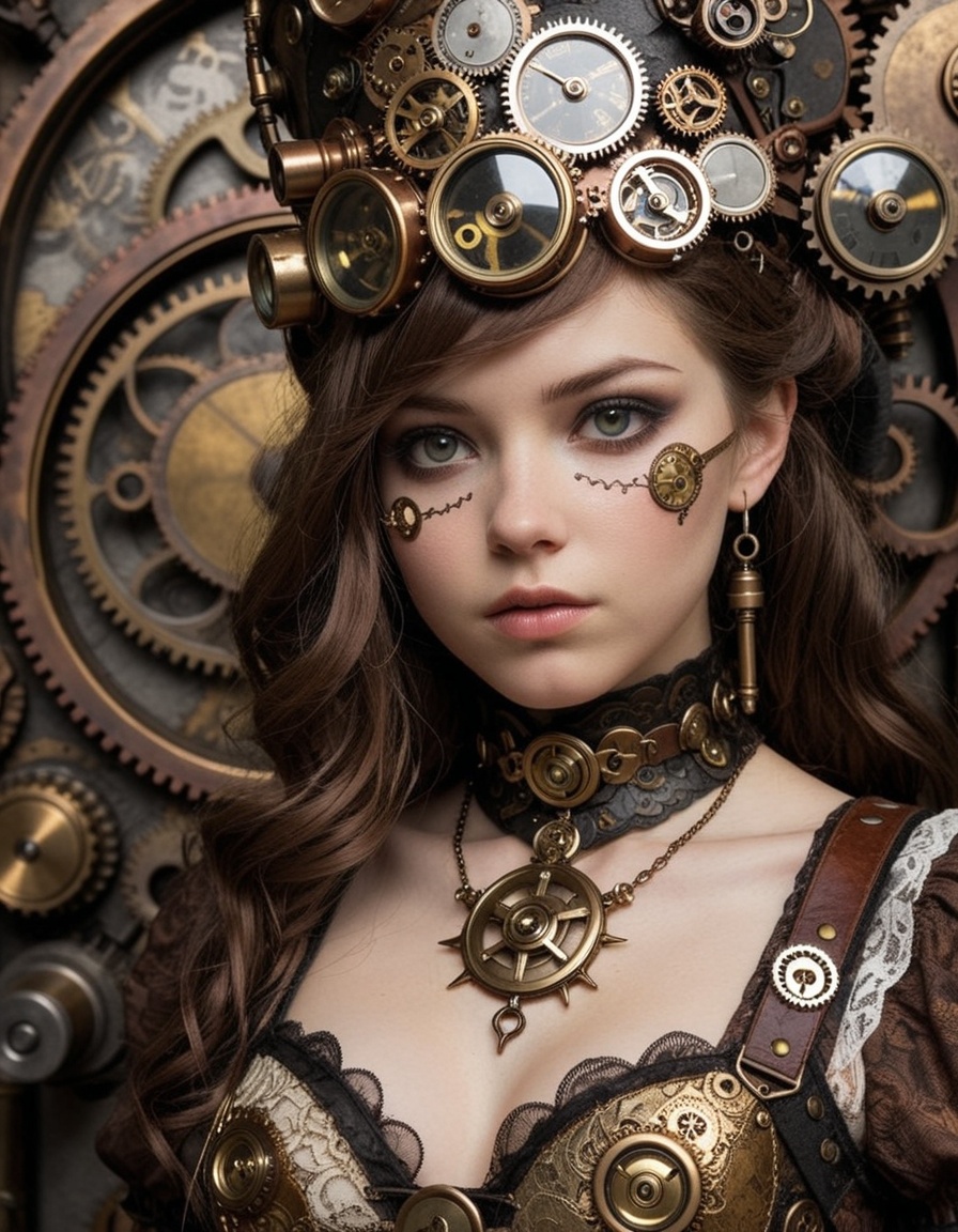 sakater girl,  OhSoSteampunk on Tensor.Art
