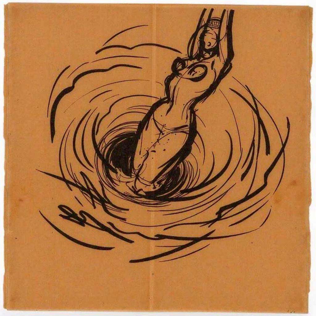 gstdrw "A highly expressive,  loose charcoal gesture drawing on warm,  rough-textured paper on Tensor.Art
