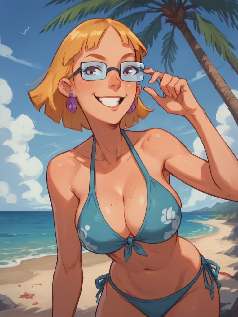 miriam,  1girl,  glasses on Tensor.Art