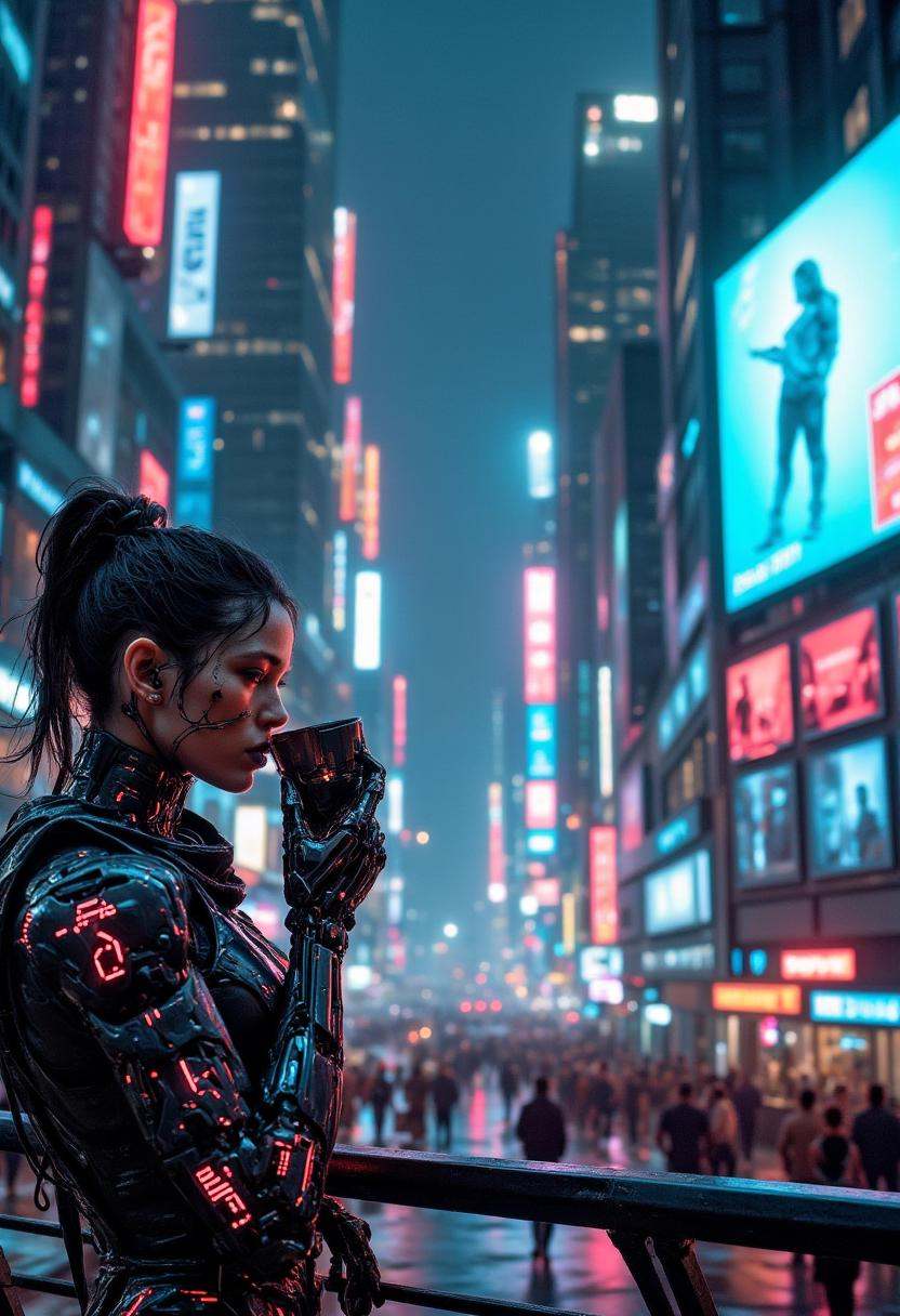 Cyberpunk highly detailed,  high-resolution photograph,  recypu style.A sleek on Tensor.Art
