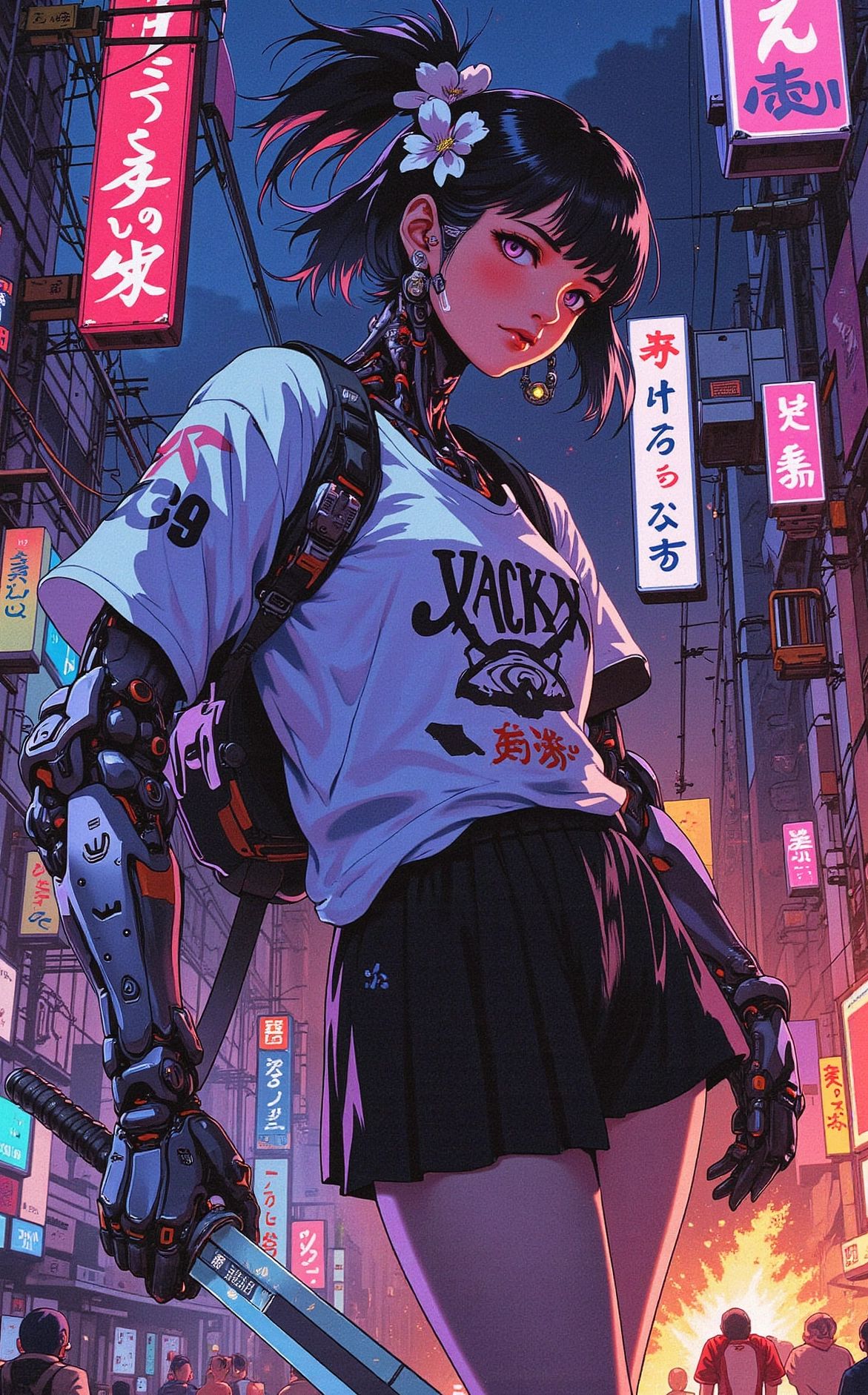 anime,  cyberpunk,  cyborg on Tensor.Art