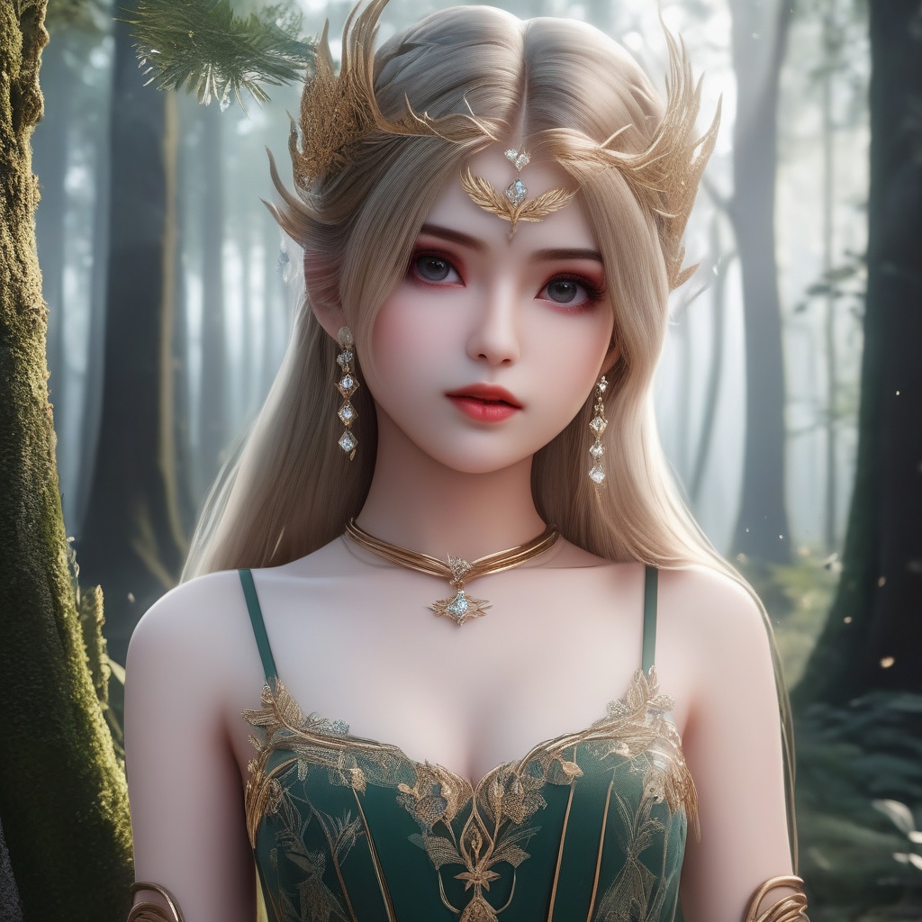 <lora:837-DA-XL-斗罗大陆-千仞雪-幼年:0.8>, (,1girl, ,best quality, ),,  ,ultra realistic 8k cg,(masterpiece:1.2),(best quality:1.2),(ultra detailed:1.2),(official art:1.3),(beauty and aesthetics:0.8),detailed,(intricate:0.8),(highly detailed),(solo),delicate countenance,1girl,fancy,(glassy texture:1.2),(crush:1.2),8k,accessory,tattoo,(transparent:1.1),gown,energy encirclement,instant,in the twinkling of an eye,upper body,woman in a mythical forest, masterpiece, perfect face, intricate details, horror theme, raw photo, photo unp(cleavage),, ,