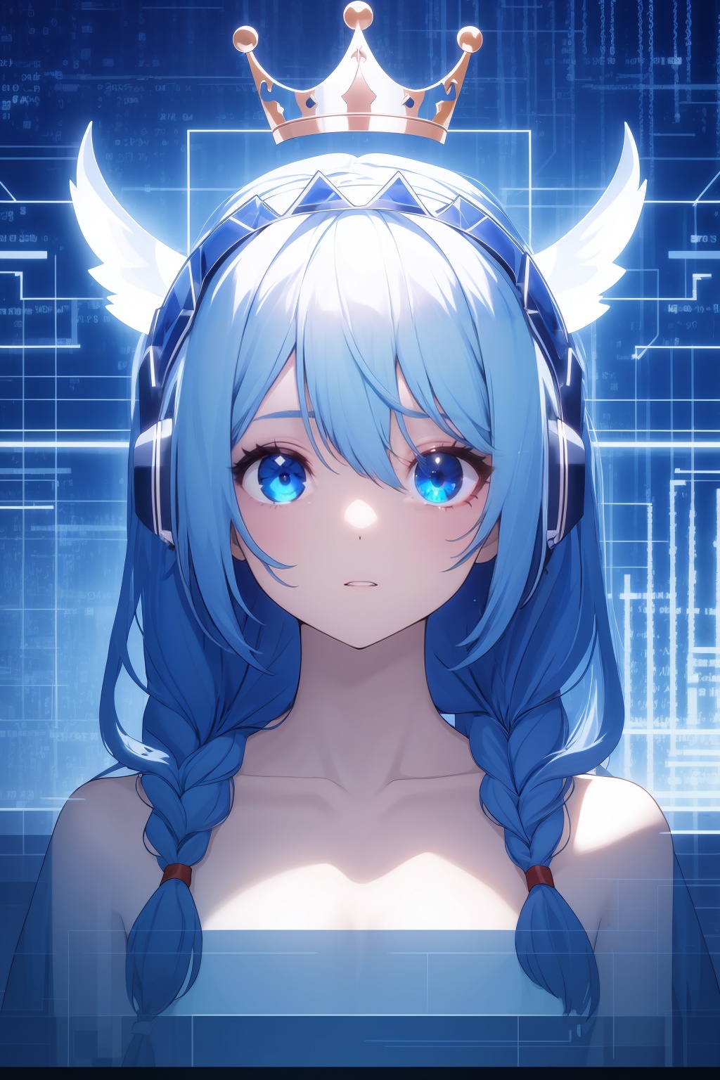 lucia \(code:qualia\),  1girl,  blue eyes on Tensor.Art