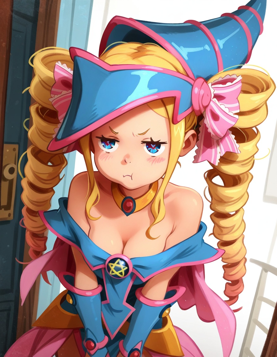 1girl,  beatrice \(re:zero\),  dark magician girl \(cosplay\) on Tensor.Art