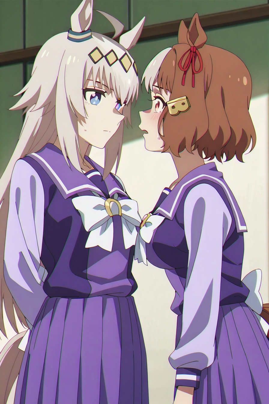 umagray,  2girls,  oguricap on Tensor.Art