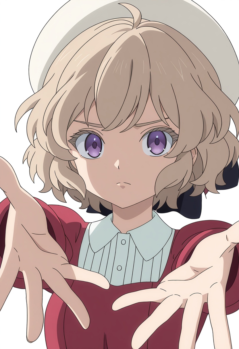 iwanaga kotoko,  solo,  purple eyes by wiehhg_37 on Tensor.Art