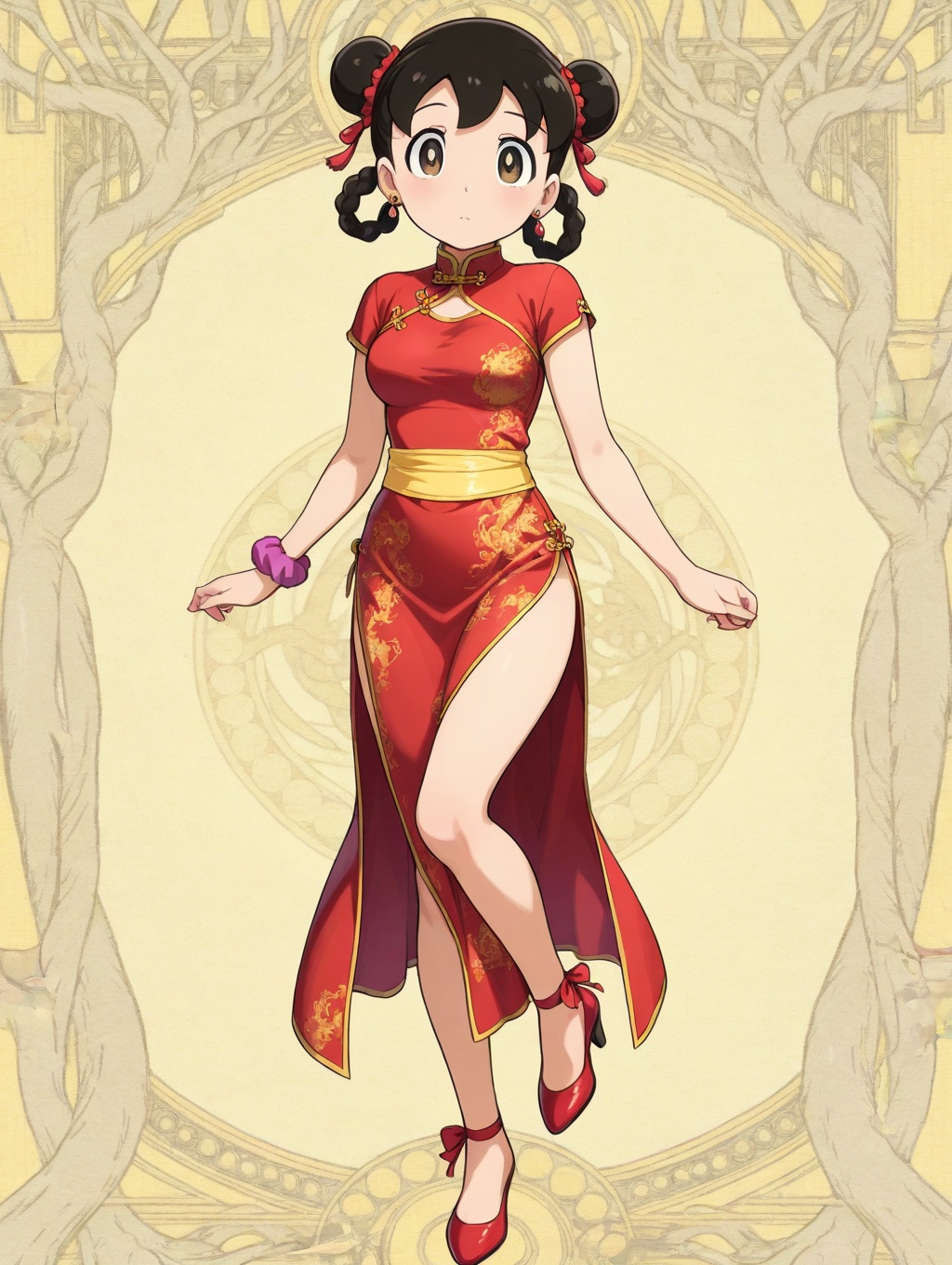 minamoto shizuka,  1girl,  solo on Tensor.Art