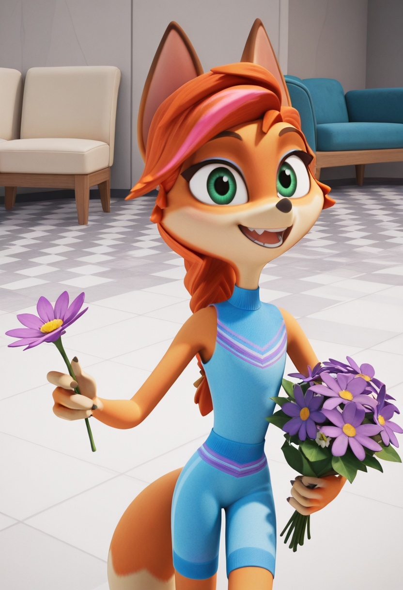 NuPogodi Fox,  1girl,  solo on Tensor.Art