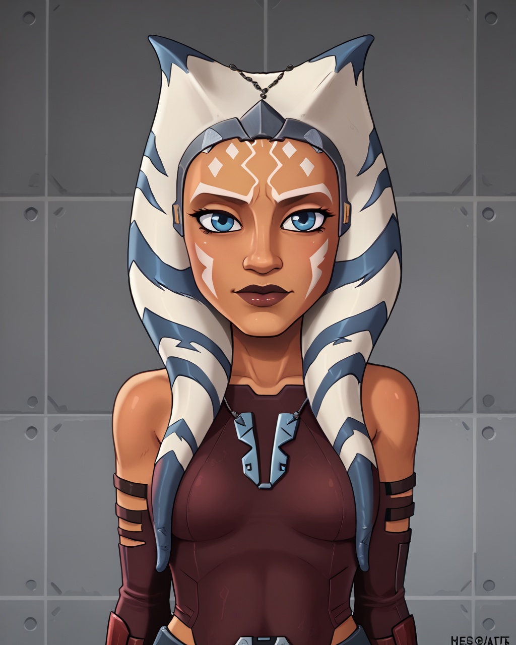 half body potrait,  solo,  ahsoka tano on Tensor.Art