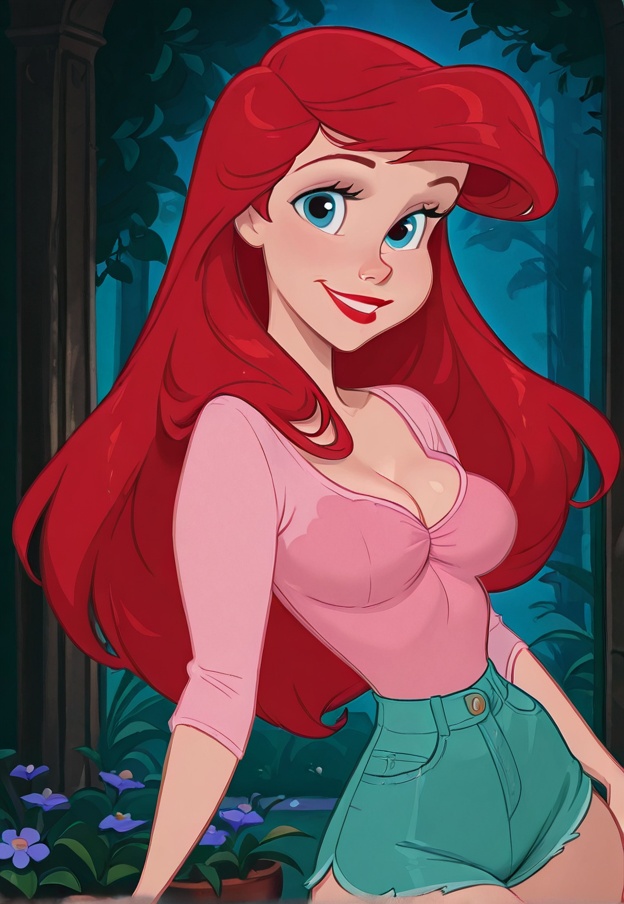 ariel,  1girl,  solo on Tensor.Art
