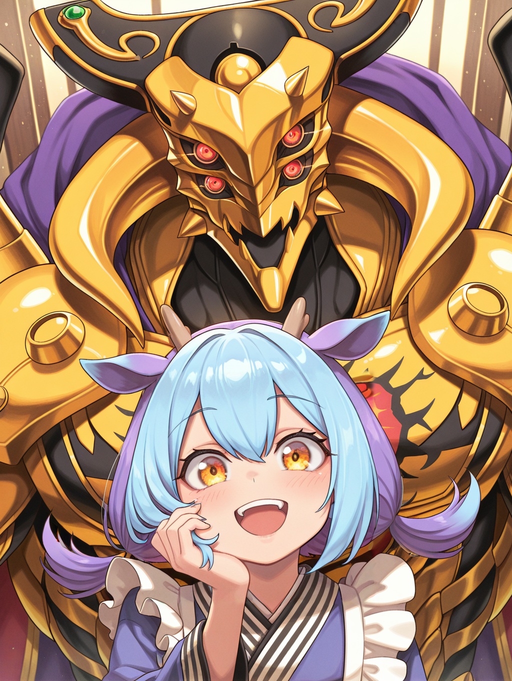 1boy,  full armor,  four eyes on Tensor.Art