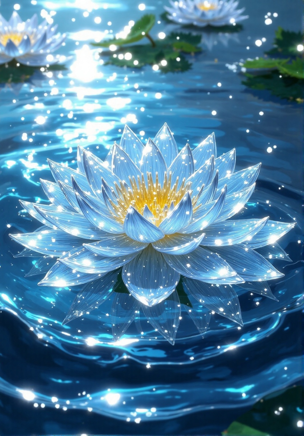 A photograph of a delicate,  lotus stem,  and lotus leaf on Tensor.Art