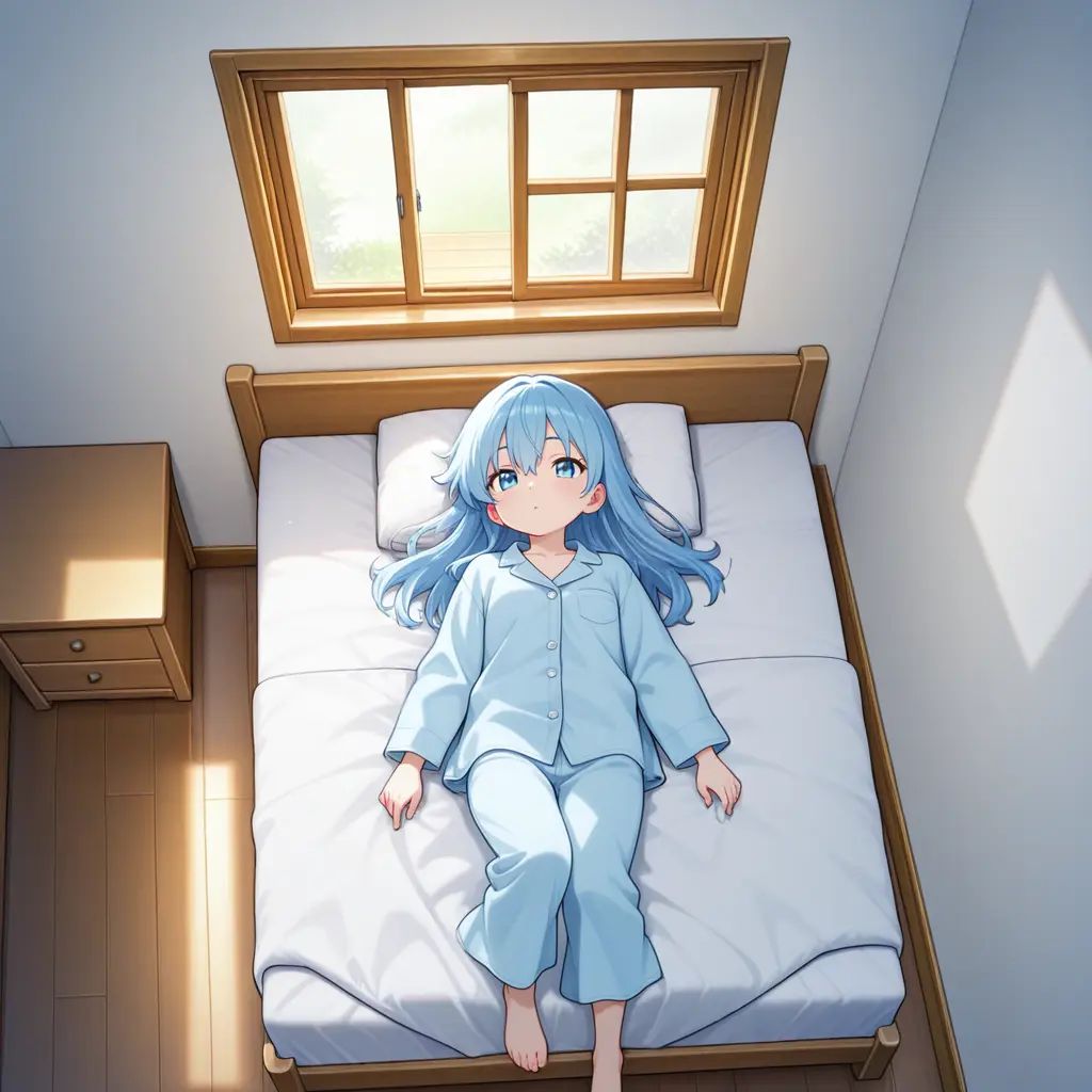 1girl,  blue hair,  blue eyes on Tensor.Art