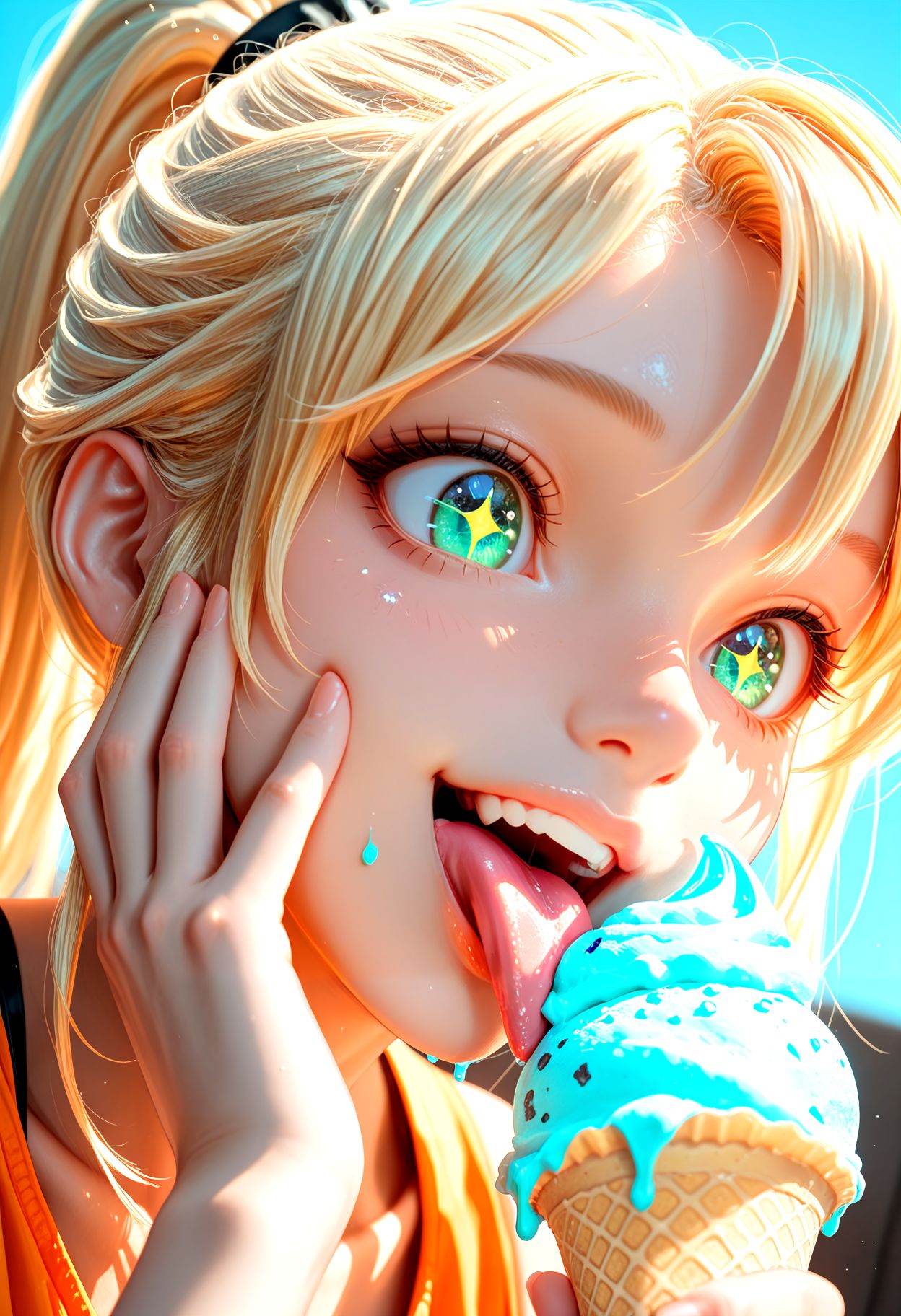 Smooth Quality,  3d render,  realistic skin on Tensor.Art