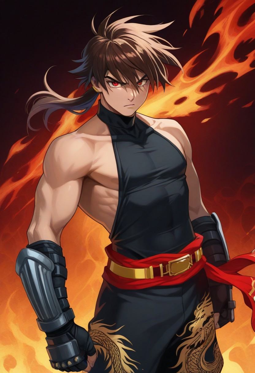 1male,  male anime character,  Kirin on Tensor.Art