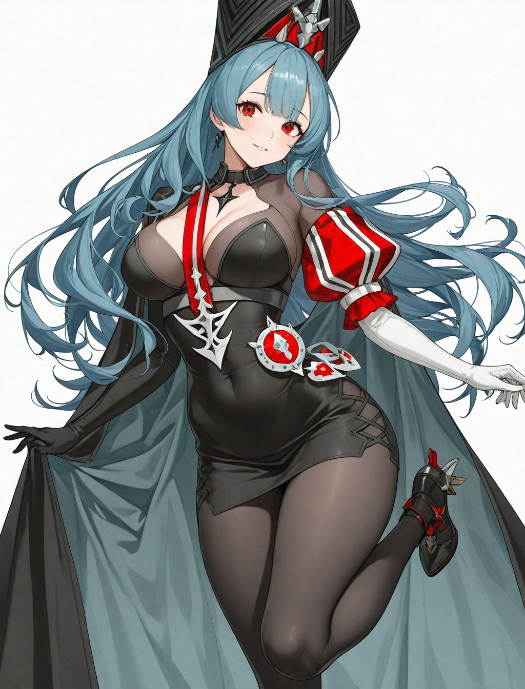 marco polo \(azur lane\),  pope,  standing on one leg on Tensor.Art