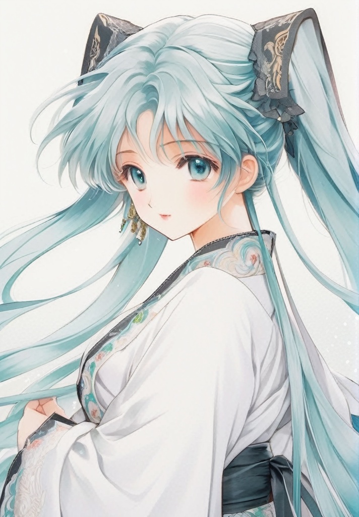 Hatsune Miku,  very intricate detail,  cute on Tensor.Art