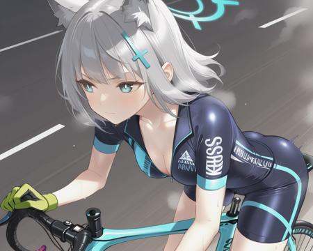 amamitsuki,  1girl,  shiroko \(cycling\) \(blue archive\) on Tensor.Art