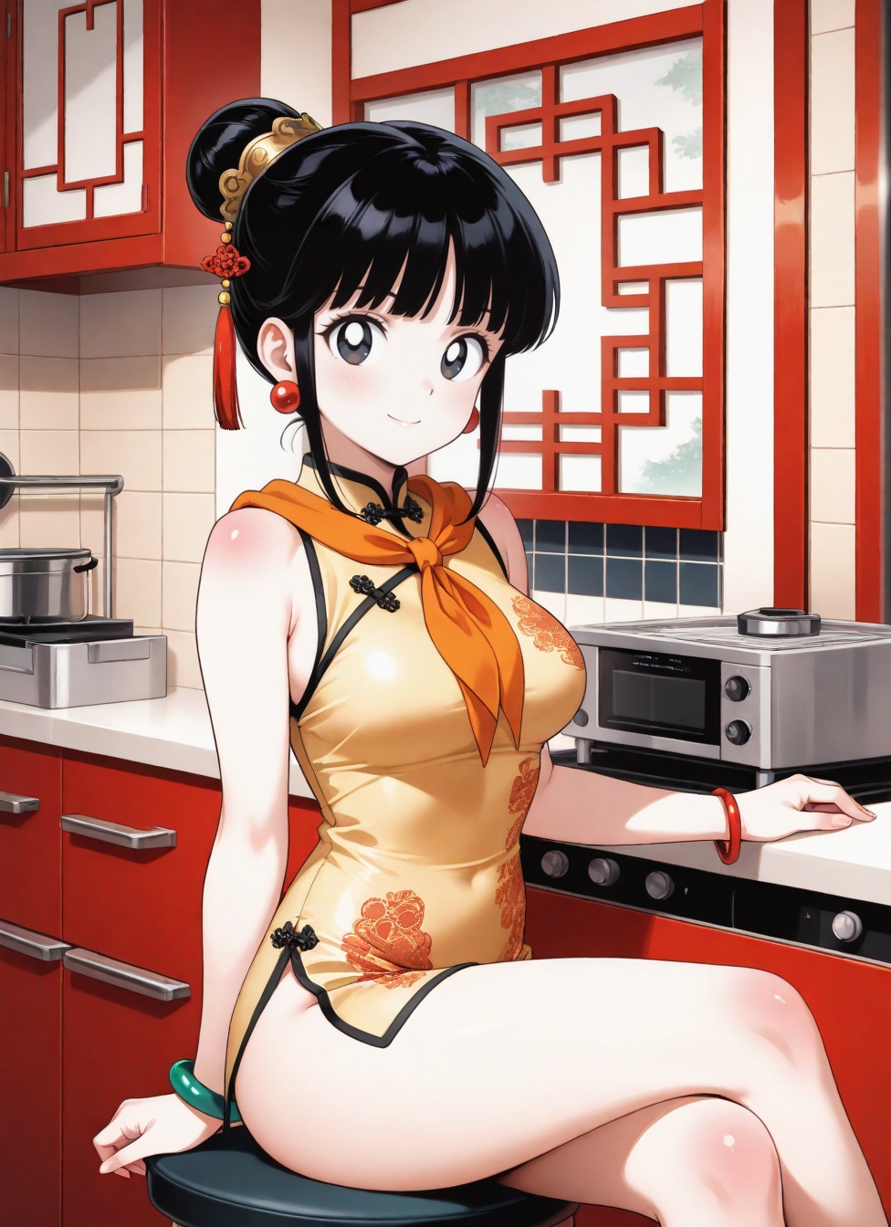 1girl,  retro artstyle,  solo on Tensor.Art