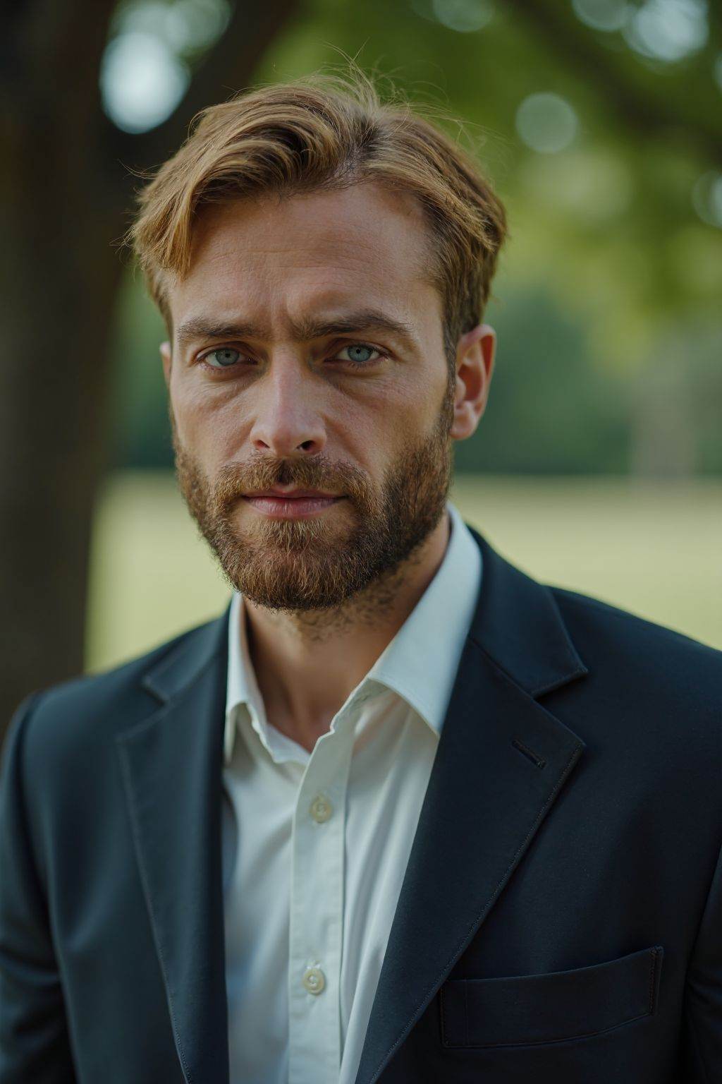HDR photo of cinematic film still 1man,  beard,  smirk on Tensor.Art