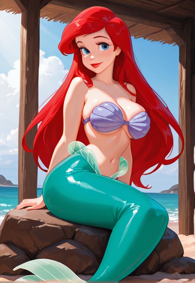 ariel,  1girl,  solo on Tensor.Art