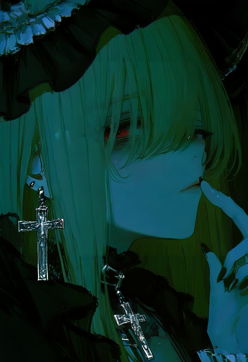 1girl,  cross,  solo on Tensor.Art