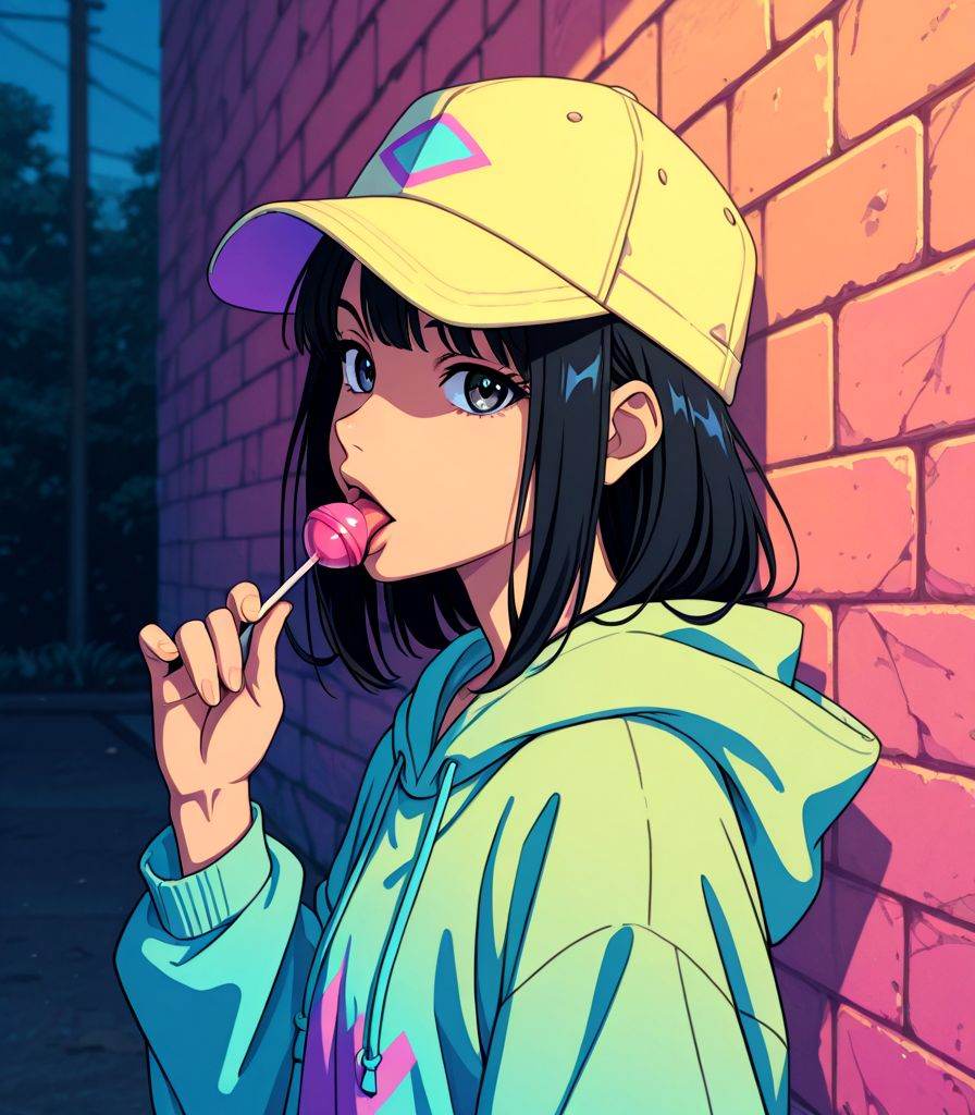 1girl,  solo,  black hair on Tensor.Art